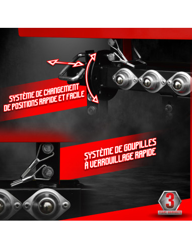 Treteau telescopique a rouleaux max 200kg - Brick