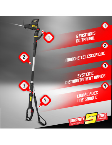 Taille haies électrique sur perche 510W Lame 56cm