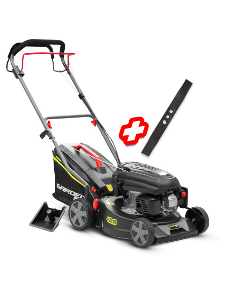 Tondeuse thermique autotractée 144.3cc - 41.8cm livrée avec 2 lames + mulching