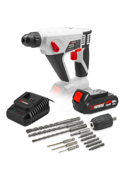 Marteau perforateur sans fil 20V avec batterie 2Ah ? X-Performer.
