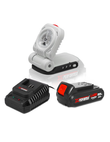 Lampe de chantier 20V max avec batterie 2Ah - X PERFORMER