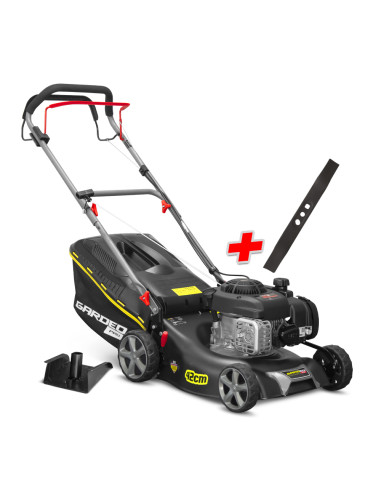 Tondeuse thermique autotractée avec moteur Briggs and Stratton125cc - 42cm livrée avec 2 lames + mulching - Gardeo Pro