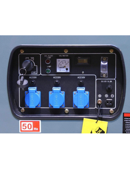 Générateur / Groupe électrogène Diesel insonorisé 12kW 230V + 12V