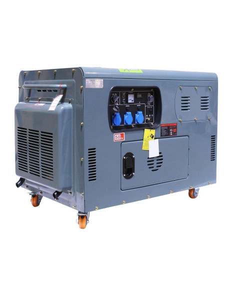 Générateur / Groupe électrogène Diesel insonorisé 12kW 230V + 12V