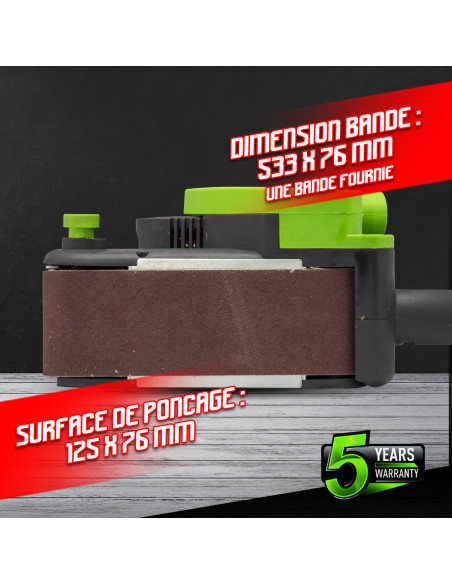 Ponceuse à bande 900W - Constructor