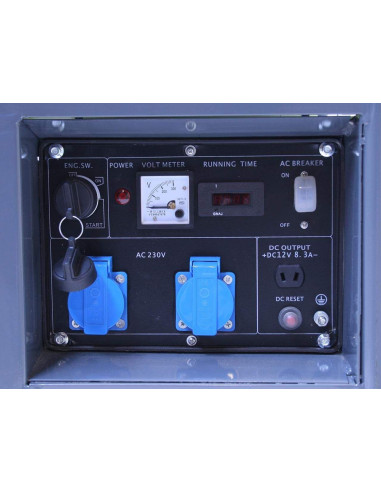 Groupe électrogène Essence 6.0 kW 2 x 230V 1 x...