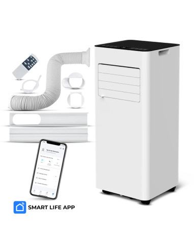 Climatiseur mobile 9000BTU - 2.6KW avec télécommande et fonction Wifi