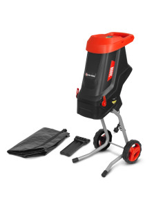 Broyeur de végétaux électrique 2600W avec sac récupérateur de 45L – Elem Garden