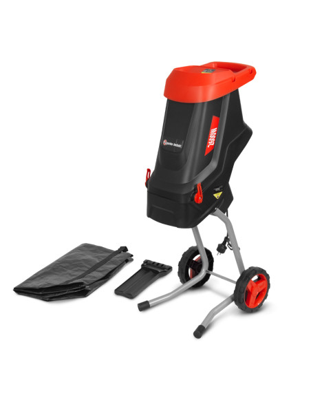 Broyeur de végétaux électrique 2600W avec sac récupérateur de 45L – Elem Garden