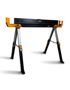 Tréteau d'atelier métallique pliable et téléscopique - Charge max 590kg