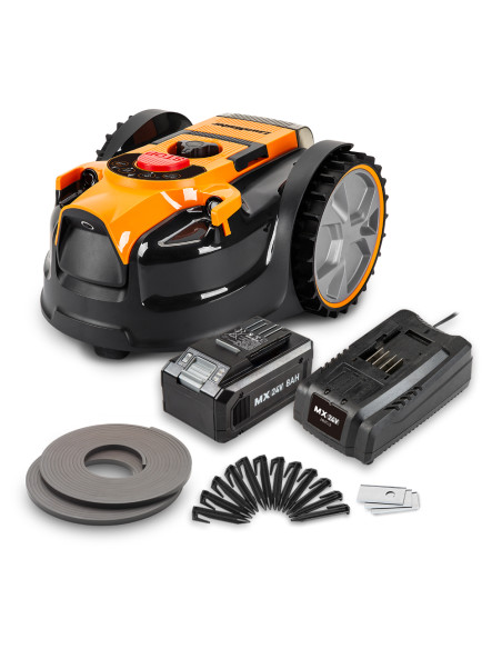 Robot tondeuse autonome 24V - 8Ah sans fil périmétrique - Le robot le plus simple du marché