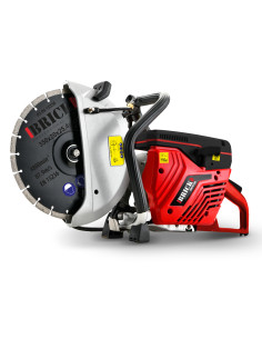 Scie à béton thermique 65cc avec disque diamant 350mm