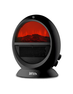 Chauffage soufflant oscillant 2000W - ambiance feu de bois.