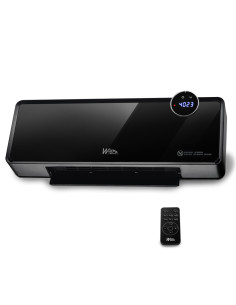 Radiateur céramique mural oscillant 2000W avec façade en verre