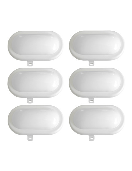 Lot de 6 hublots led 6W - 480 lumens - IP65