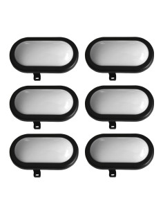 Lot de 6 hublots led 6W - 480 lumens - IP65