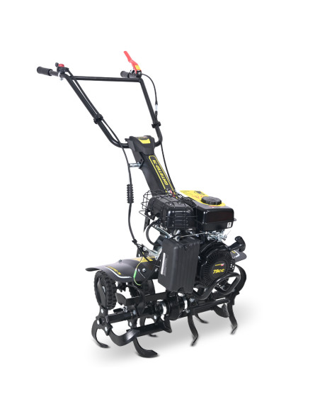 Motoculteur thermique à arbre horizontal 79 CC - 6 fraises - largeur de travail 60cm