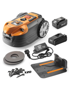 Robot tondeuse autonome 24V sans fil périmétrique avec station de charge - Max 600m²