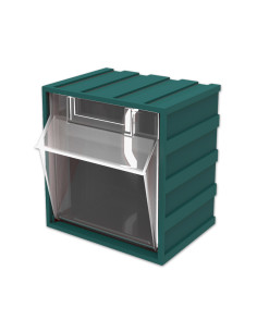 Boîte de rangement avec fenêtre pivotante compatible avec le concept rangement X-Performer