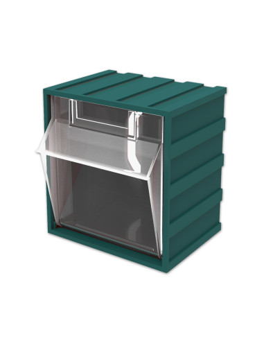 Boîte de rangement avec fenêtre pivotante compatible avec le concept rangement X-Performer