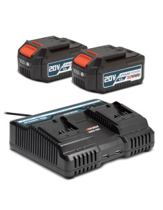Kit de démarrage composé de 2 batteries 4A et un chargeur double pour concept X-Performer.
