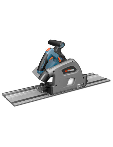 Scie circulaire plongeante sans fil 40V (2x20V) - 125mm avec 2 rails de 70cm - livrée sans batteries ni chargeur
