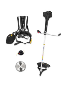 Débroussailleuse thermique 51.7CC avec système anti vibrations - Lames + fils