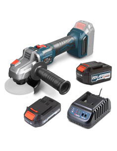 Meuleuse d’angle sans fil 20V – 125mm avec moteur brushless livrée avec 1 batterie 2Ah