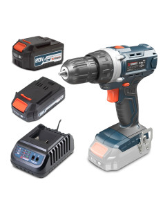 Perceuse visseuse 20V – 35Nm livrée avec une batterie 2Ah