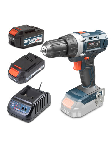 Perceuse visseuse 20V – 35Nm livrée avec une batterie 2Ah