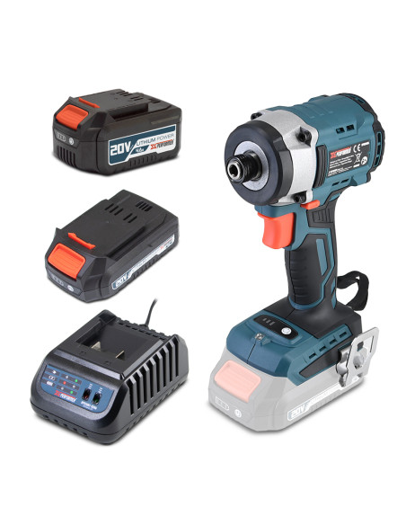 Visseuse à chocs 20V - 220Nm avec moteur brushless livrée avec 1 batterie 2Ah