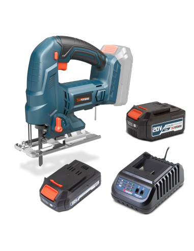 Scie sauteuse pendulaire 20V livrée livrée avec 1 batterie 2Ah