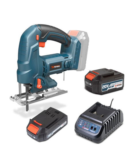 Scie sauteuse pendulaire 20V livrée livrée avec 1 batterie 2Ah