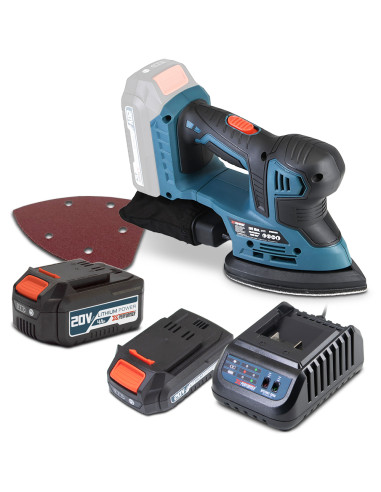 Ponceuse triangulaire 20V max livrée avec 1 batterie 2Ah