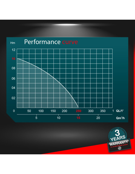 Pompe vide caves eaux chargées 1100W inox