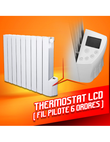 Radiateur inertie fluide 1500W 9 éléments - Warm Tech