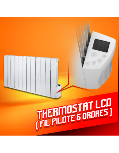 Radiateur a inertie fluide 2000W 12 éléments - Warm Tech