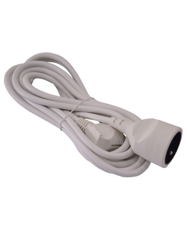 Allonge électrique 5m-3g*1.5mm2 Blanc - I-Watts