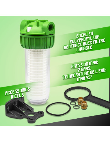 Filtre complet avec cartouche lavable - Atlas Filt