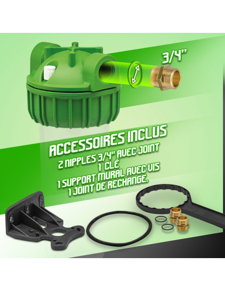 Filtre complet avec cartouche lavable - Atlas Filt