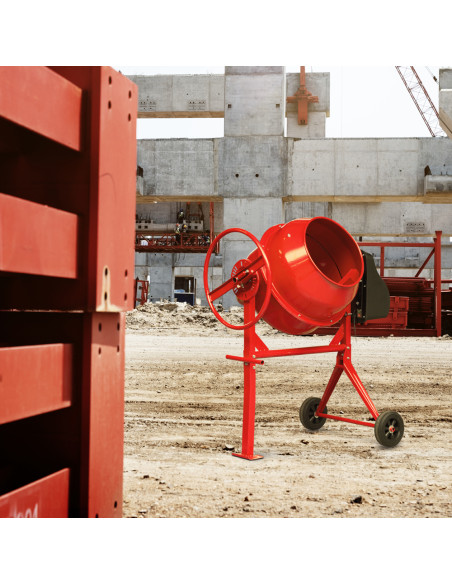 Bétonnière 650w - Capacité du tambour 160L - Avec roues - Brick