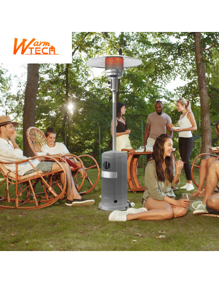Chauffage de terrasse au gaz 13Kw avec roues - Warm Tech