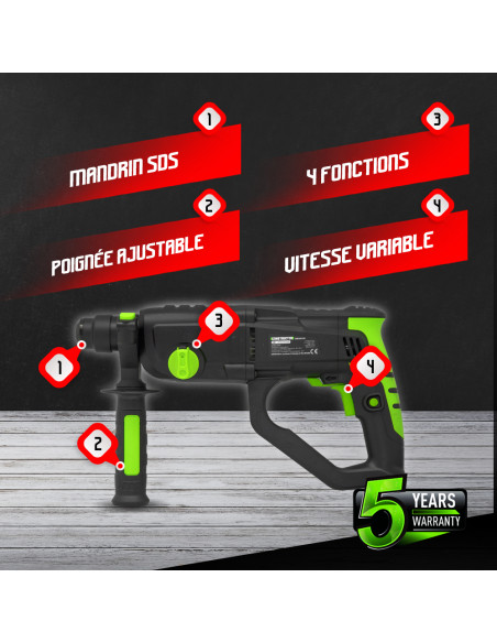 Marteau perforateur 1050W BMC - Constructor