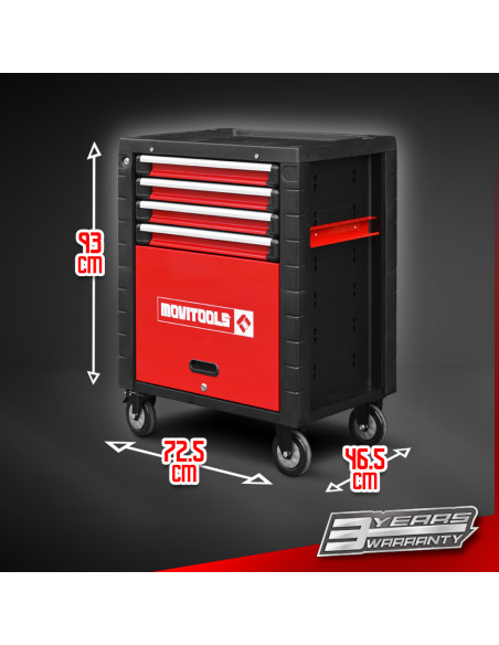 Servante 4 tiroirs + 1 porte - Movitools