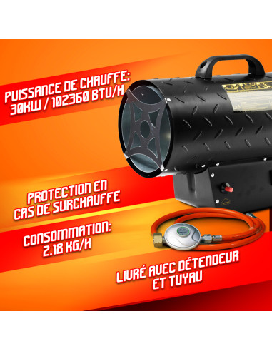 Canon a chaleur au gaz 30 KW - Warm Tech