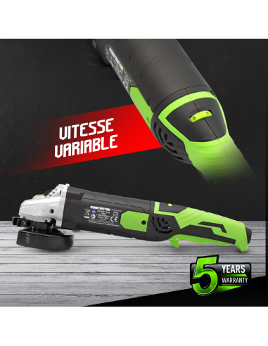 Meuleuse d angle 1200W -125MM - vitesse variable - Coffret de