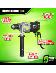 Perceuse à percussion 1050W mandrin auto. 13mm 2