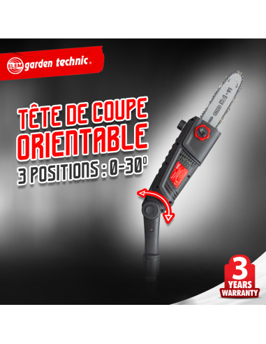 Scie à ébrancher sur perche 710W Guide Oregon 24cm