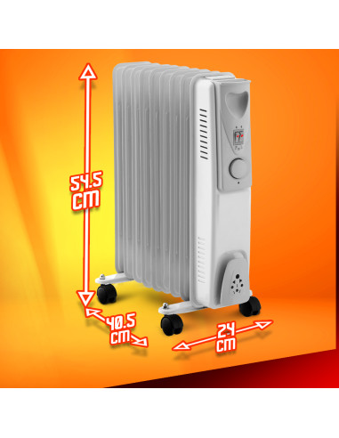 Radiateur bain d huile 2000W 9 élements Warm Tech