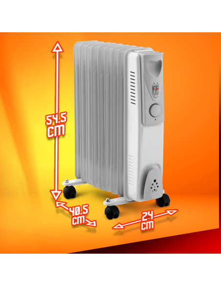 Radiateur bain d huile 2000W 9 élements Warm Tech